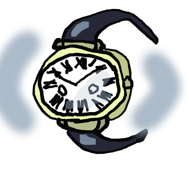 【腕時計】革・金属などのバンドで手首に巻いて携帯する時計。リストウオッチ。