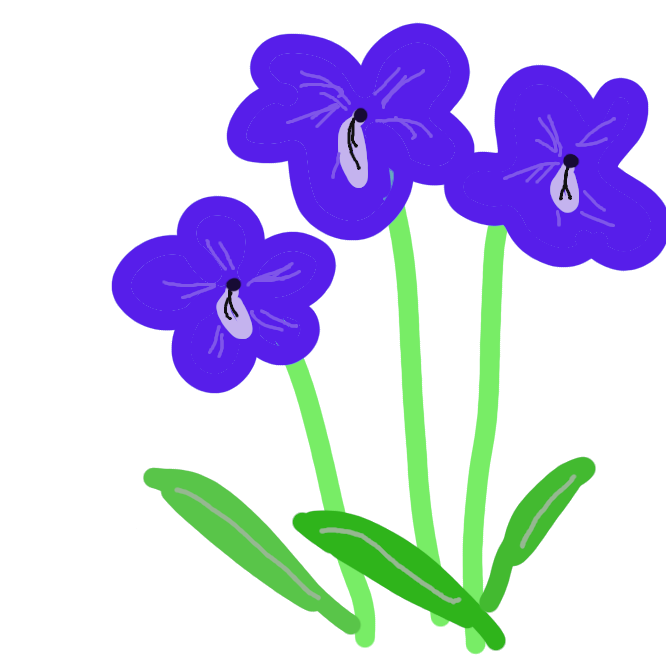【菫】スミレ属の多年草。山野の日当たりのよい地に生え、高さ約10センチ。地上茎はない。葉は長い三角形。春、花柄を出し、濃紫色の花を横向きに開く。名は、花の形が墨入れ（墨壺(すみつぼ)）に似ているところからという。すもうとりぐさ。