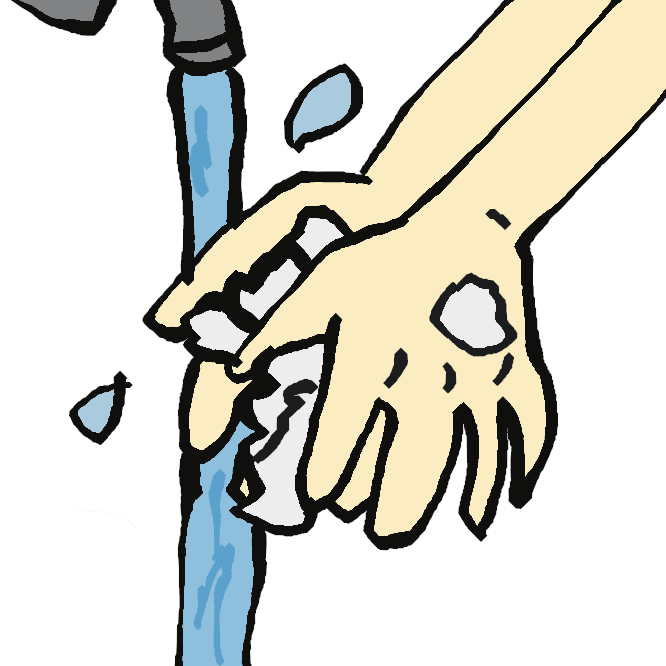 【手洗い】手を洗うこと。また、それに用いる水や器。