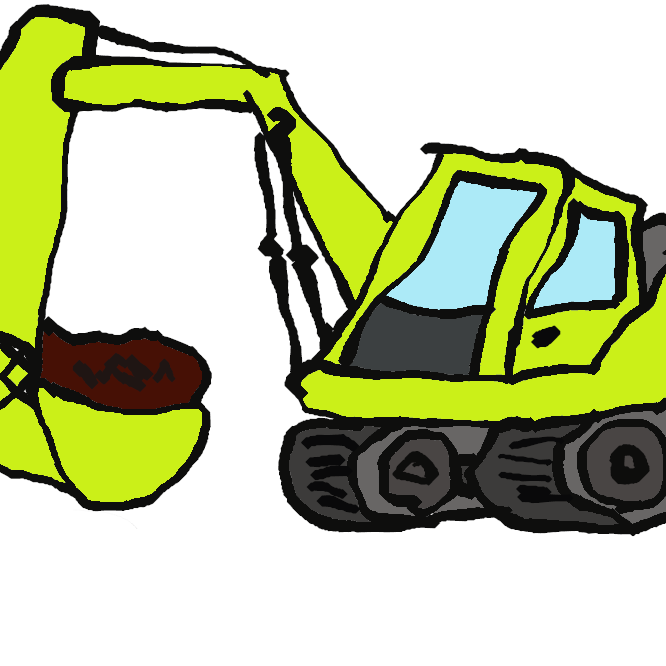 動力で動く大きなシャベルで土砂などを掘削する土木機械。高い所の切り崩しなどに使用。動力シャベル。パワーシャベル。