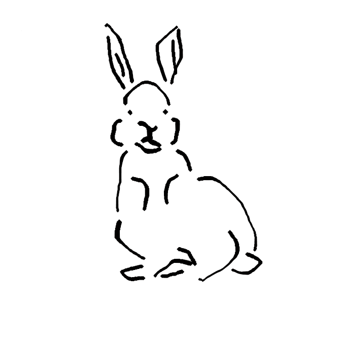 【兎】ウサギ目ウサギ科の哺乳類の総称。ノウサギ類と、飼いウサギの原種であるアナウサギ類とに分けられる。体長40～60センチのものが多く、一般に耳が長く、前肢は短く、後肢は長い。上唇は縦に裂け、上あごの門歯は二対ある。飼いウサギの品種は多く、肉は食用、毛皮は襟巻きなどにし、医学実験用・愛玩(あいがん)用ともする。ウサギ目にはナキウサギ科も含まれる。