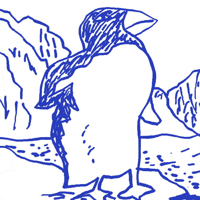 ペンギン科の海鳥の総称。多くは南極地方に住み、体長〇・五〜一メートル。頭部は青黒く、足・翼が短い。陸上では白い腹をみせて直立し、水中では翼を使って泳ぐが、空は飛べない。